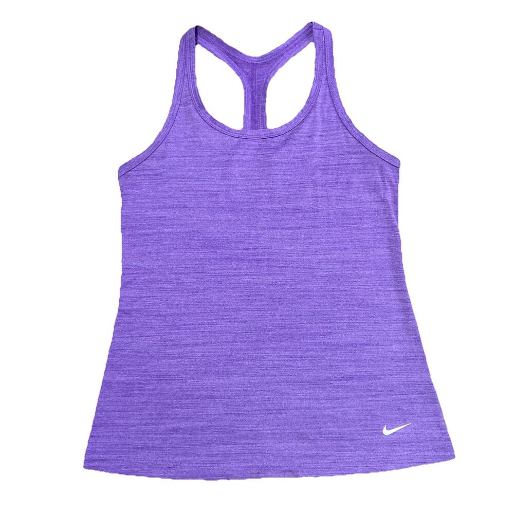 Nike Get Fit Racerback Training Tank Women's M Lavender Running AT0586 Dri-FIT
